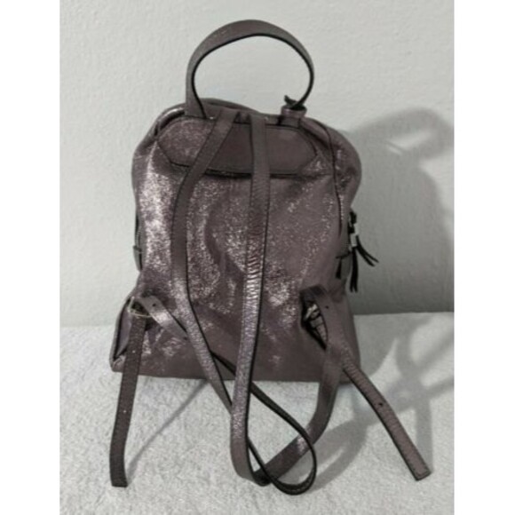Innue Genuine Calf Leather Glitter Made in Italy Faux Fur Purse Backpack Bag main image 4